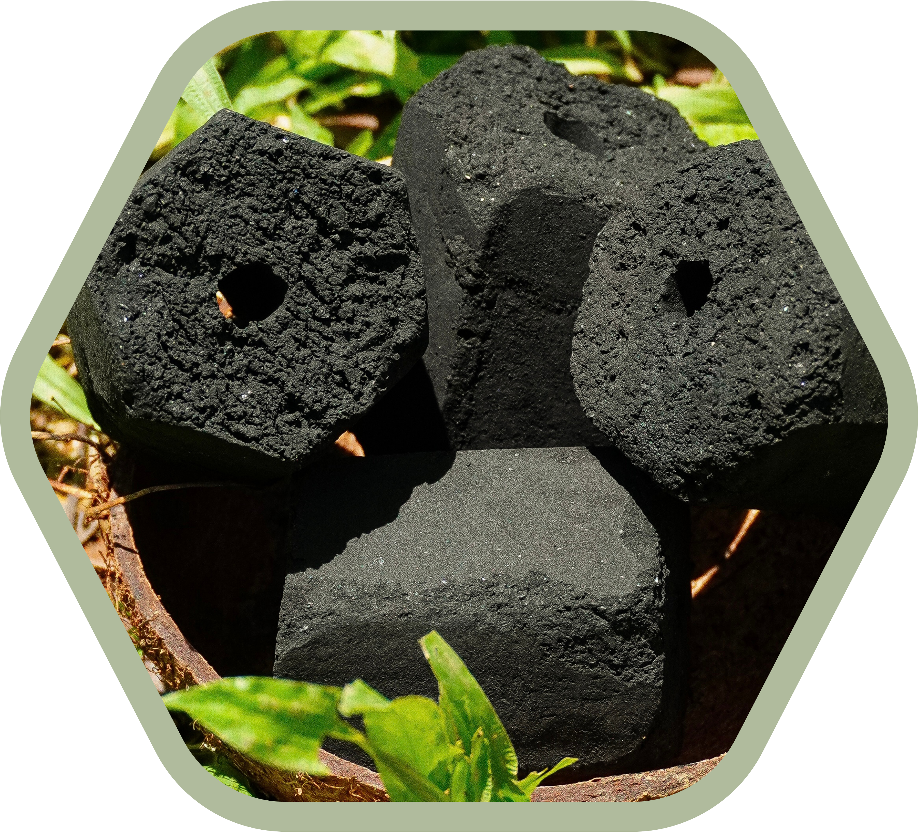 EcoUling coconut charcoal briquettes